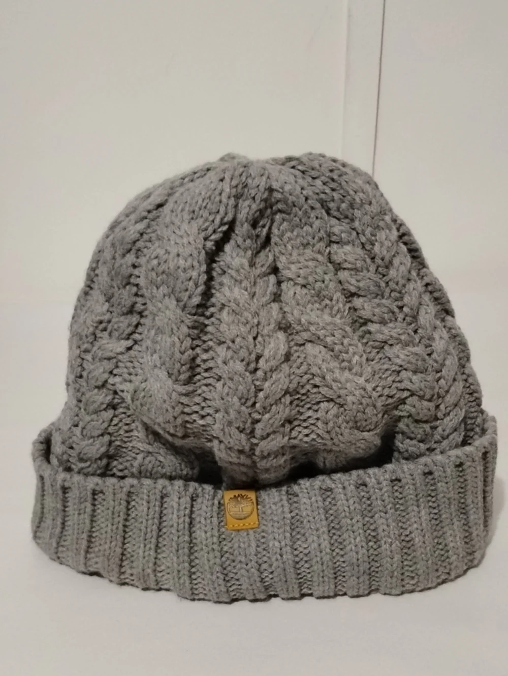 Timberland‎ Light Gray Cable Knit Beanie